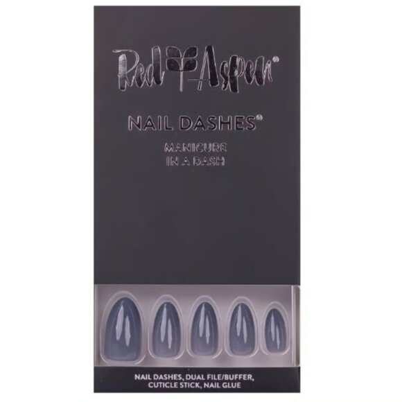 Red Aspen Nail Dashes – Size the Gray, Samira Press On Nails - Picture 2 of 2